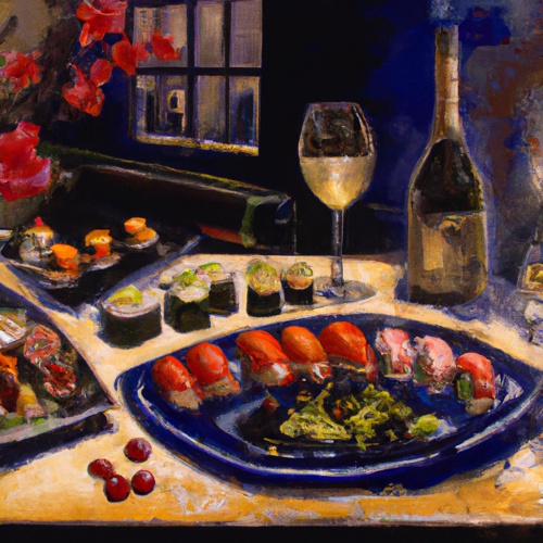 Weißwein & Sushi