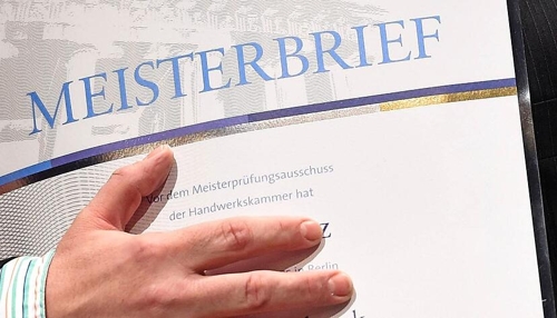 Mehr Geld für Meisterausbildung