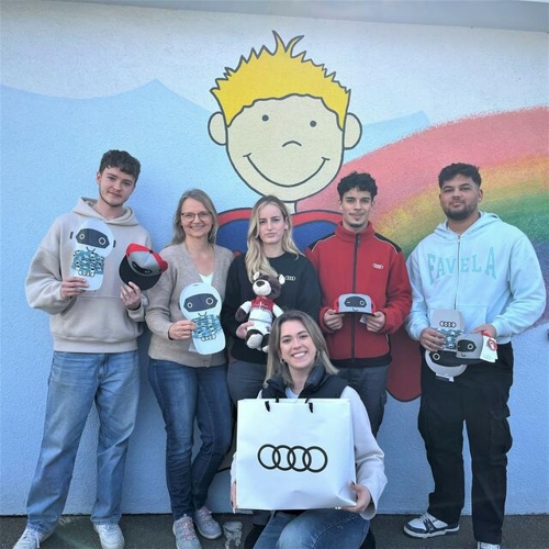 Pfandflaschenprojekt der AUDI AG Auszubildenden in Heilbronn