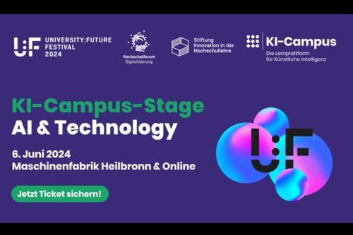 KI-Campus-Stage beim University:Future Festival 2024 in Heilbronn