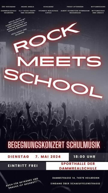 Begegnungskonzert Rock Meets School an der DRS