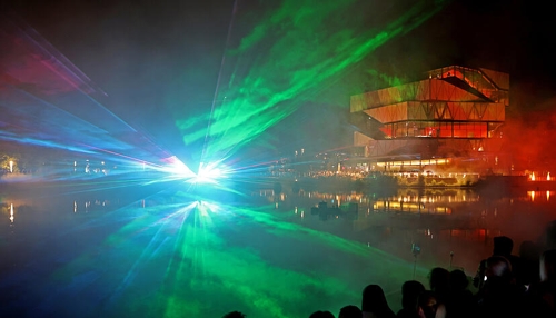 KI-Pavillon beim Lichterfest in Heilbronn