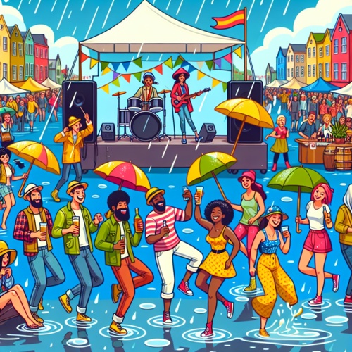 Rock, Wein, Bier und sehr viel Wasser: Das Seefest Böckingen in Heilbronn