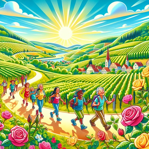 Wanderung auf dem Wein- und Rosenrundweg in Weinsberg
