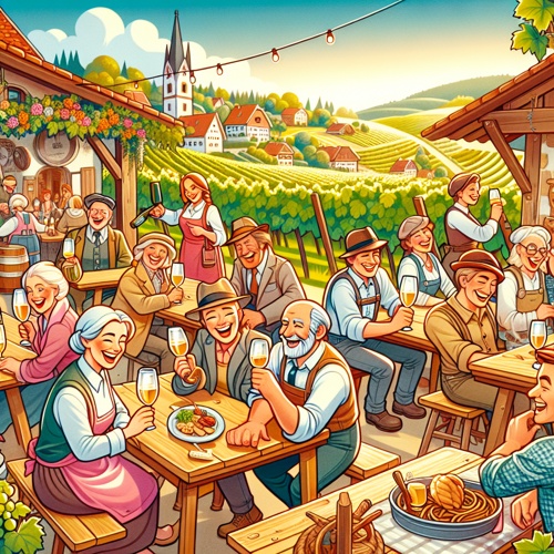 Traditionelle Besenwirtschaft im Weingut Breuninger