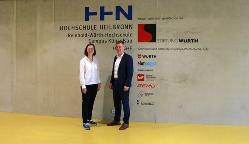 Einblick in die Hochschule Heilbronn: Landrat besucht Hochschule