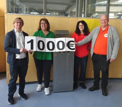 1000 Euro Spende an die Verbundschule Bad Rappenau: Verbesserte Lernumgebung durch Wasserspender