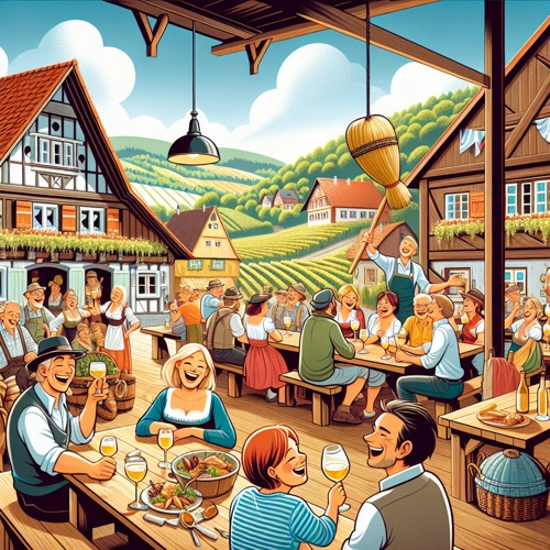 Aries Wein.Gut Besenwirtschaft: Traditionelle Veranstaltung im Jagsttal