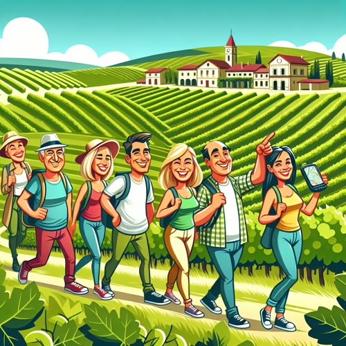 GPS-Weintour durch die Weinberge