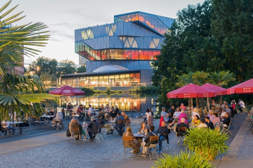 Kultur am Neckar: Der Weinpavillon in Heilbronn