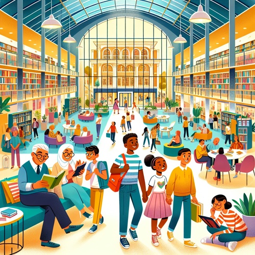 Stadtbibliothek als Besuchermagnet