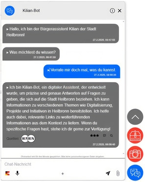 Heilbronn stellt KI-basierten Chatbot vor