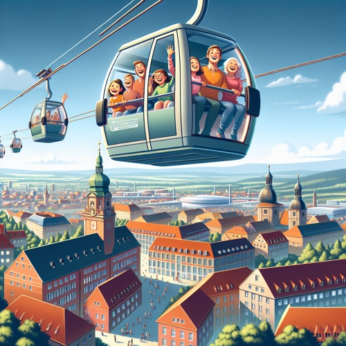Seilbahn verbindet Bildungscampus und Innenstadt in Heilbronn
