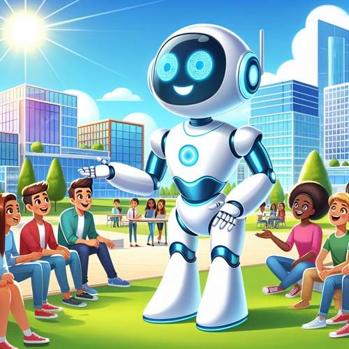 Vorstellung des KI-Roboters Loomi auf dem Bildungscampus Heilbronn