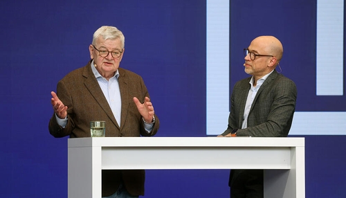 Tech-Eröffnung in Heilbronn: Joschka Fischer spricht über KI und Digitalisierung