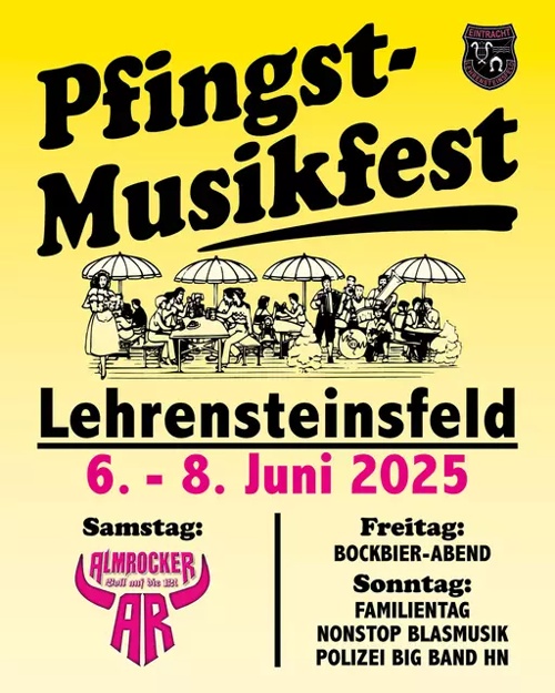 Pfingstmusikfest Lehrensteinsfeld: Musik und Wein genießen