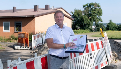 Baustart der neuen Sporthalle in Bad Friedrichshall