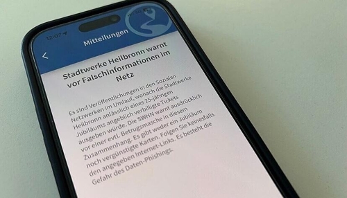 Stadtwerke Heilbronn warnen vor Online-Betrug