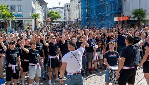 Solidaritätslauf und Kundgebung für die Heilbronner Falken