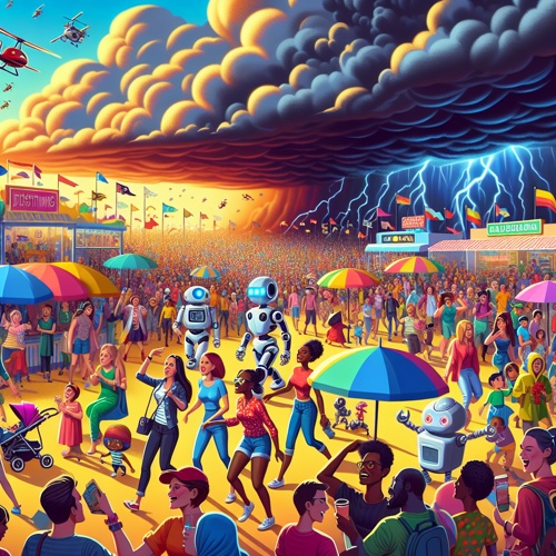 Unwettergefahr beim KI-Festival