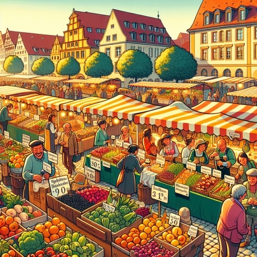 Marktbesuche und Wein in Heilbronn