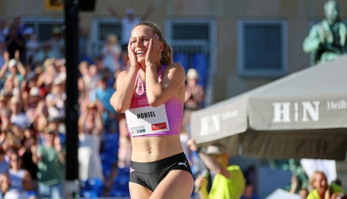 Christina Honsel beeindruckt beim Hochsprung-Meeting in Heilbronn